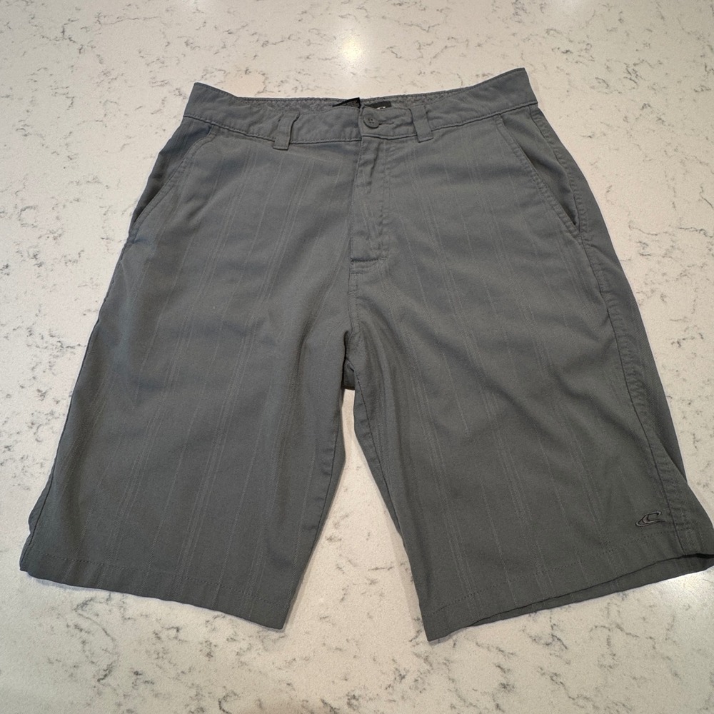 O'Neill Hybrid Shorts Mens 30 Grey Pinstripe Stretch Walk Shorts Activewear